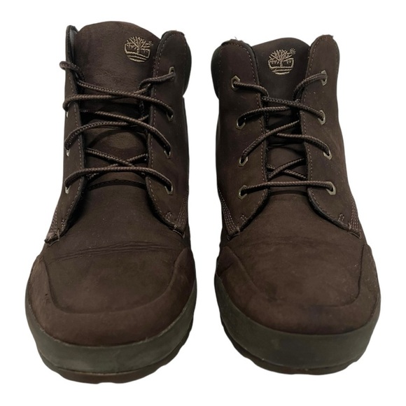 Timberland Timbuk2 Brown Leather Olive Lace Up Comfort Chukka Boots Women’s 10 - Picture 3 of 16